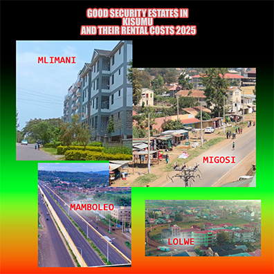 Good Security Estates in Kisumu and Their Rental Costs