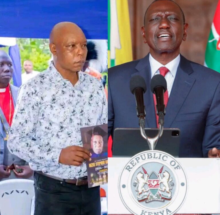 Former Mungiki Leader Maina Njenga & President Ruto/ Photo Courtesy