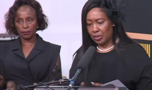 Jirongo's wives during the burial ceremony