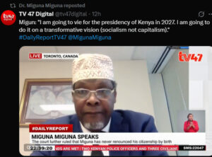 Miguna Miguna Announces 2027 Presidential Bid