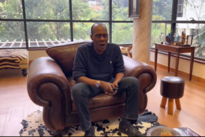 Jeff Koinange at his house