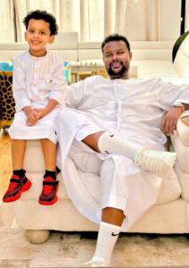 Oketch Salah and his son
