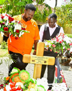 Oketch Salah paying last respects to Raila Odinga