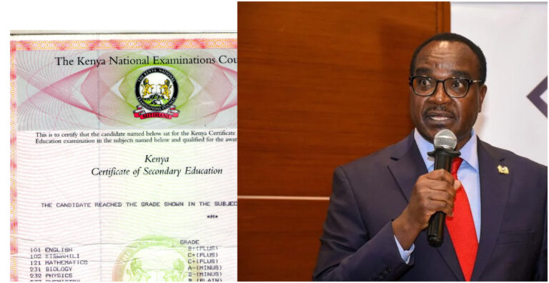 Proposed KCSE 2025 Grading System Explained Ahead of Results Release