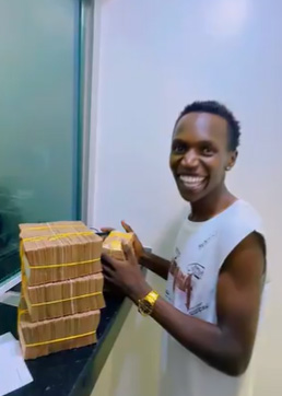 KRA Responds After Kenyan Prince Flaunts Bundles of Kenyan Cash Online