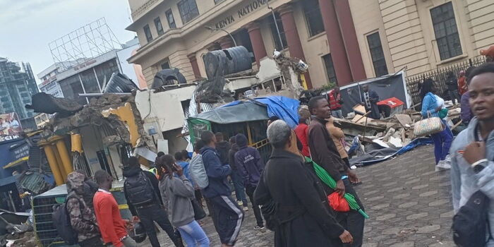 Public Toilet Building at Kenya National Archives Brought Down