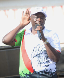 Gachagua during a visit at Kangundo in Kagundo Constituency