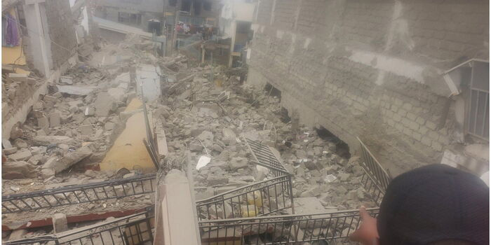 4 Trapped After 8-Storey Building Collapses in Kajiado