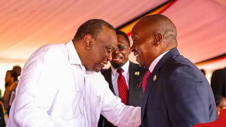 Details of Uhuru Kenyatta Meeting Deputy President Kindiki in Uganda