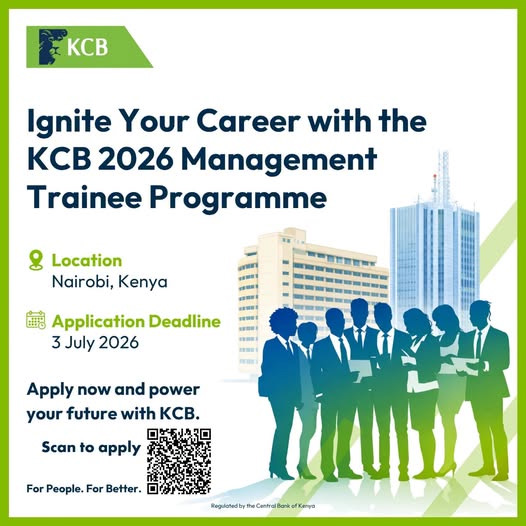 KCB Announces 2026 Management Trainee Programme for Graduates in Kenya KCB Announces 2026 Management Trainee Programme for Graduates in Kenya