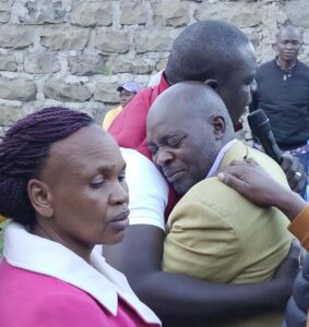 Emotional Moment as Father of Utumishi Fire Victim Breaks Down During David Osiany's Visit