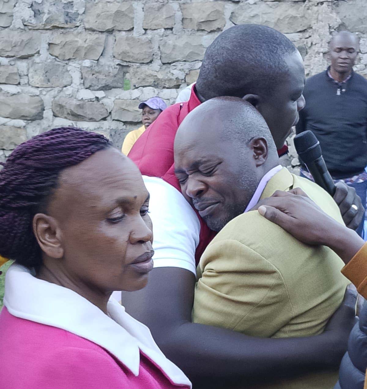 Emotional Moment as Father of Utumishi Fire Victim Breaks Down During David Osiany's Visit Emotional Moment as Father of Utumishi Fire Victim Breaks Down During David Osiany's Visit
