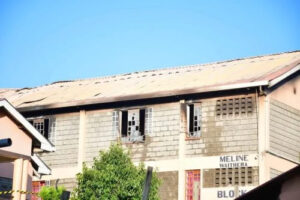Picture of Utumishi Academy Dormitory that was torched