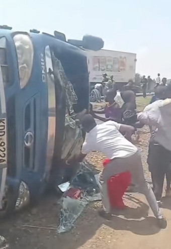 “Brenda, Please Come Out Alive”: Young Man Cries for Girlfriend After TUM Bus Accident Kills 5 Students “Brenda, Please Come Out Alive”: Young Man Cries for Girlfriend After TUM Bus Accident Kills 5 Students