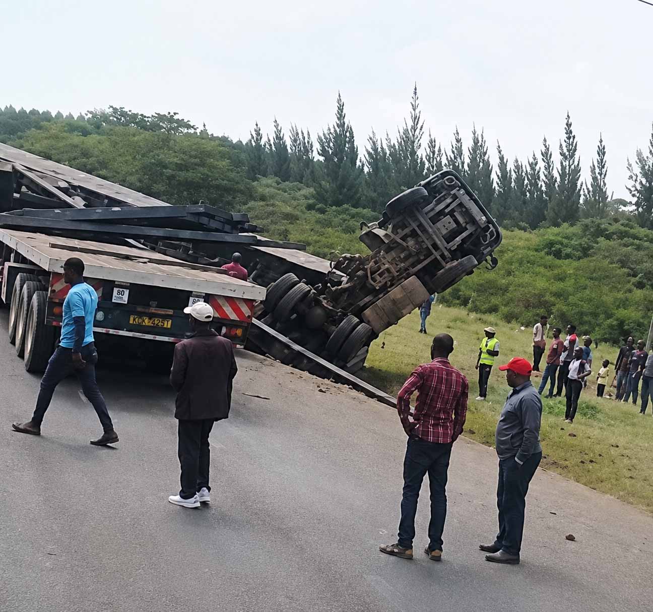 Truck Driver Dies as Multiple Vehicles Collide Near Simba Cement Truck Driver Dies as Multiple Vehicles Collide Near Simba Cement