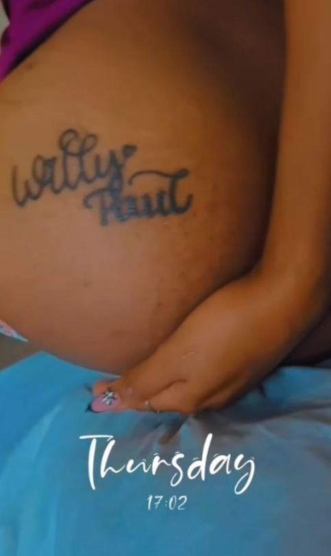Willy Paul Over the Moon After Nairobi Lady Tattoos His Name Kwa Haga Yake (Photos) Willy Paul Over the Moon After Nairobi Lady Tattoos His Name Kwa Haga Yake (Photos)