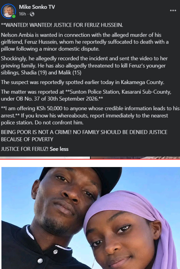 Dandora Gen Z Nelson Ambia Accused Finishing His Girlfriend Feruz ...